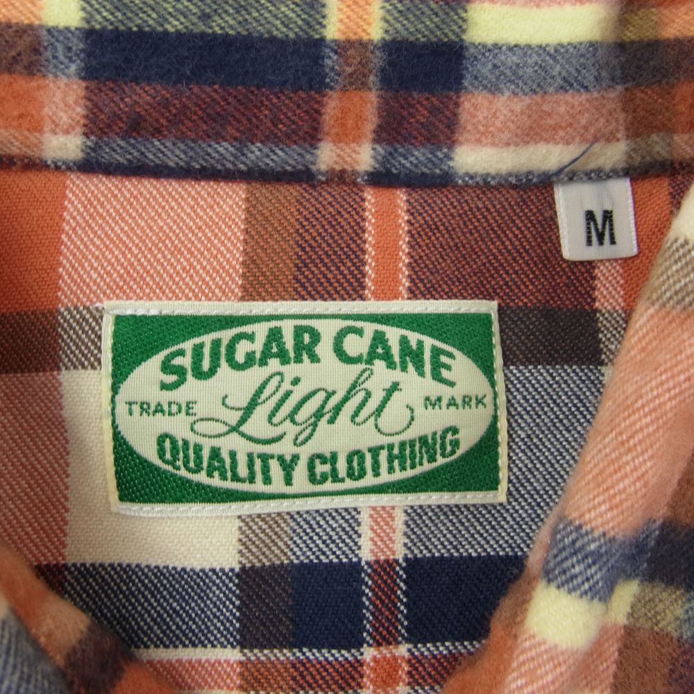 SUGAR CANE シュガーケーン SC26461 FLANNEL CHECK WORK SHIRTS フランネル チェック 長袖 ワークシャツ M【中古】
