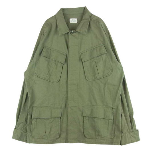 ワイエムシーエル レプリカ ジャングルファティーグ ミリタリー ジャケット カーキ系 L【中古】