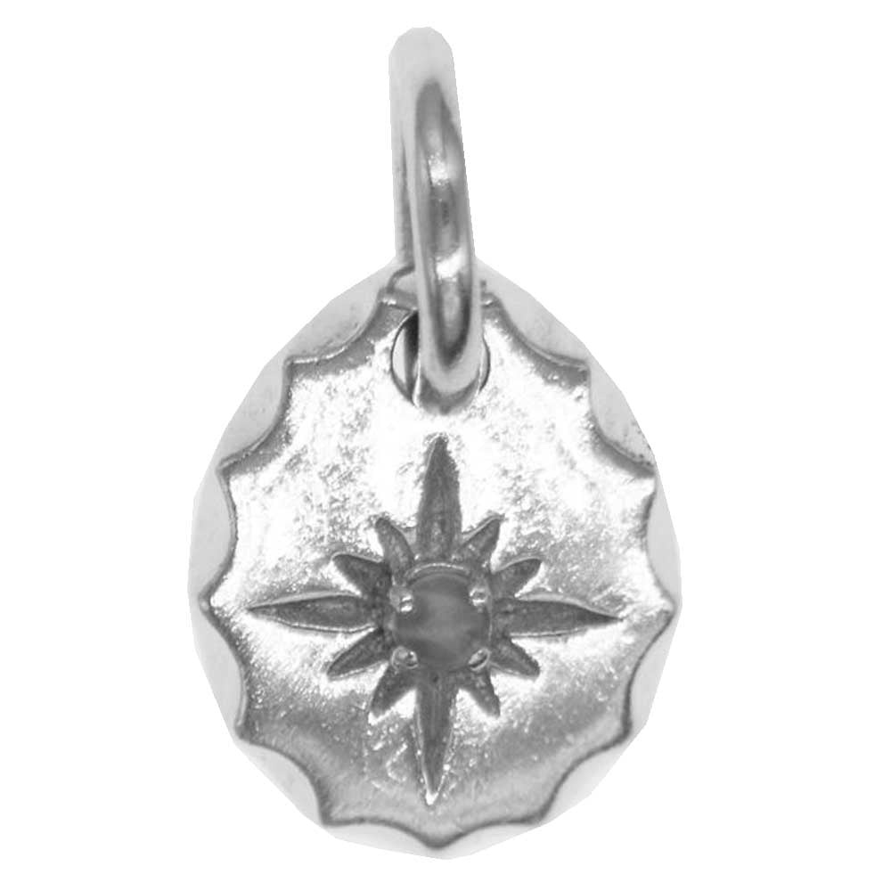 SAAD サード 925 SILVER ストーン付 ペンダント トップ シルバー系【中古】