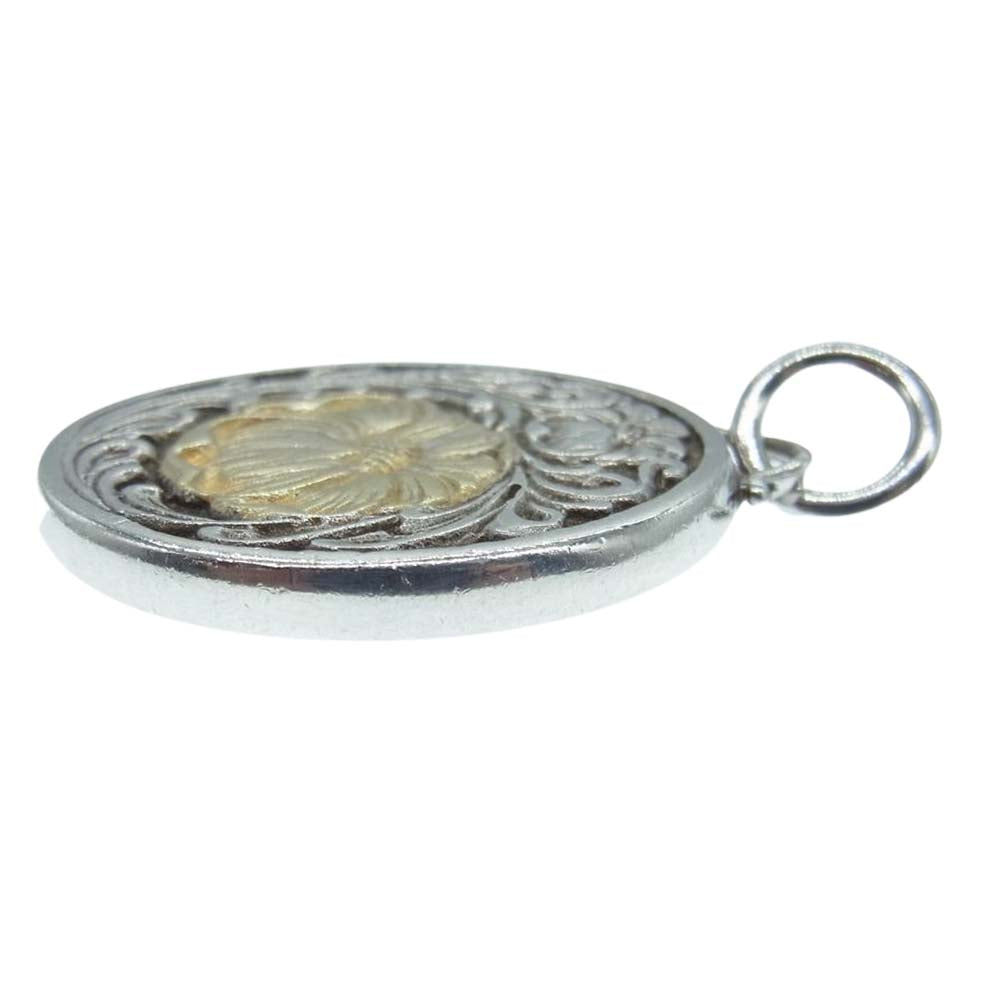 SAAD サード 925 SILVER ハイビスカス ペンダントトップ シルバー系 ゴールド系【中古】