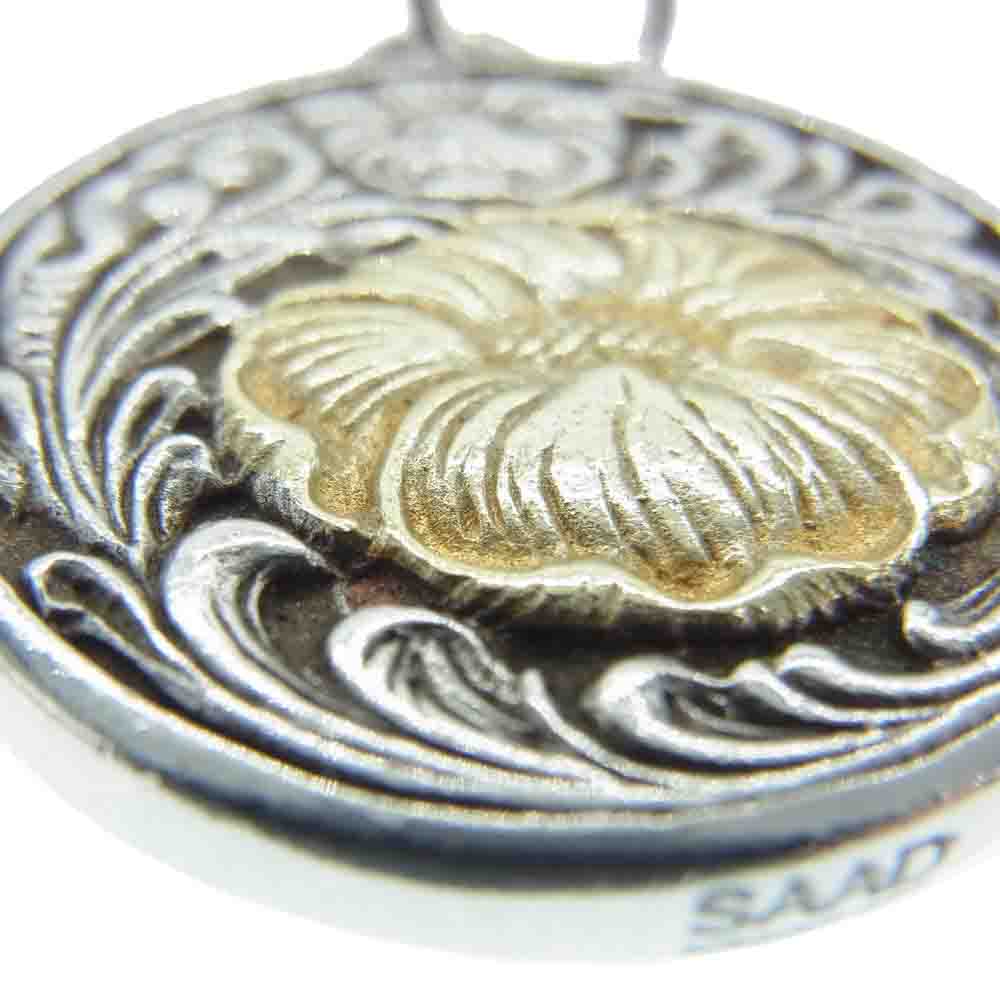 SAAD サード 925 SILVER ハイビスカス ペンダントトップ シルバー系 ゴールド系【中古】