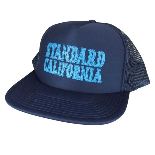 STANDARD CALIFORNIA スタンダードカリフォルニア グリーンルーム限定 メッシュ ロゴ キャップ ネイビー系 ONE SIZE【中古】