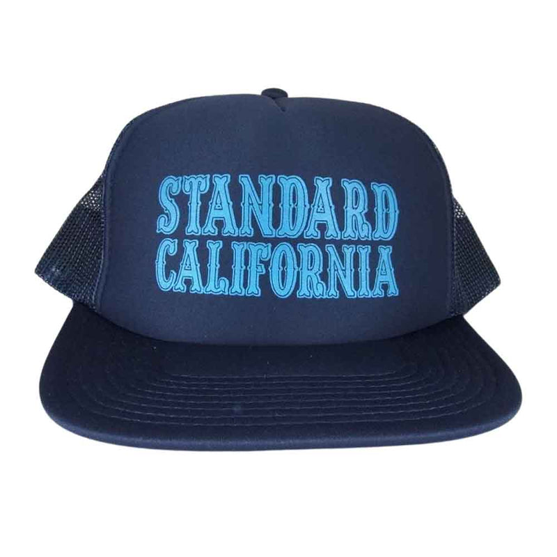 STANDARD CALIFORNIA スタンダードカリフォルニア グリーンルーム限定 メッシュ ロゴ キャップ ネイビー系 ONE SIZE【中古】
