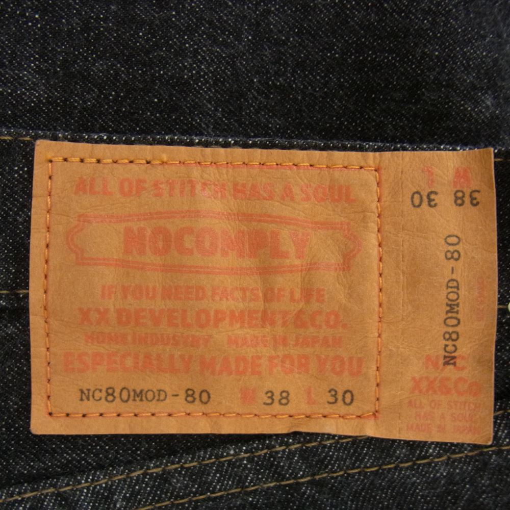 ノーコンプライジーンズ NC80MOD-80 Modified Black jeans モディファイ ブラック ジーンズ デニム パンツ  ブラック系 ｗ38　Ｌ30【極上美品】【中古】