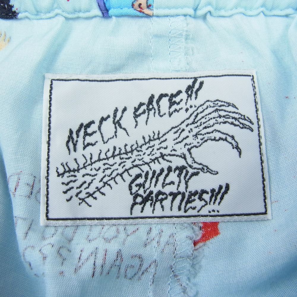 WACKO MARIA ワコマリア × NECK FACE 総柄 ハーフパンツ ショートパンツ アロハパンツ マルチカラー系 L【中古】
