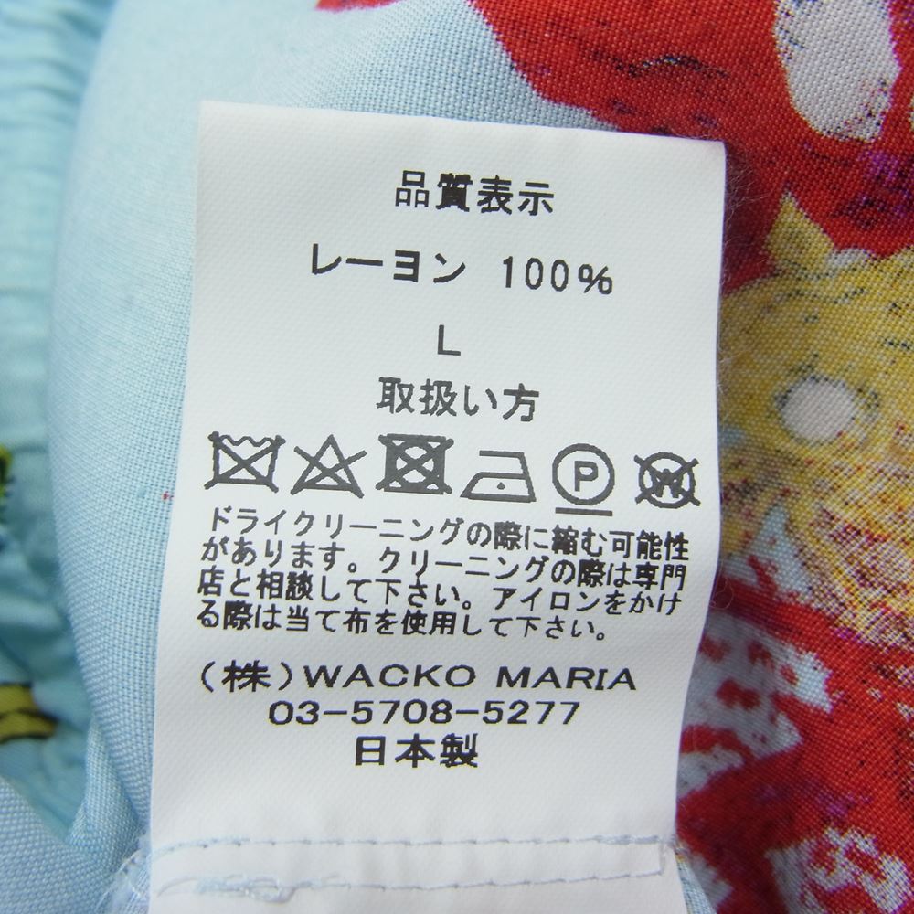 WACKO MARIA ワコマリア × NECK FACE 総柄 ハーフパンツ ショートパンツ アロハパンツ マルチカラー系 L【中古】