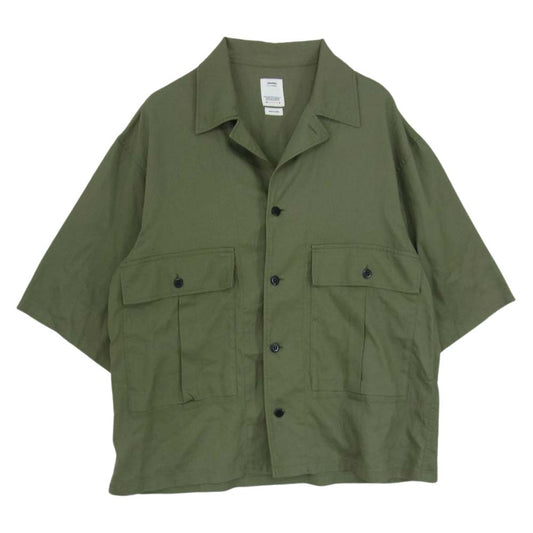 VISVIM ビズビム 19SS 0119105011017 CORNET SHIRT S/S コルネット オープンカラー 半袖 シャツ  グリーン系 3【中古】