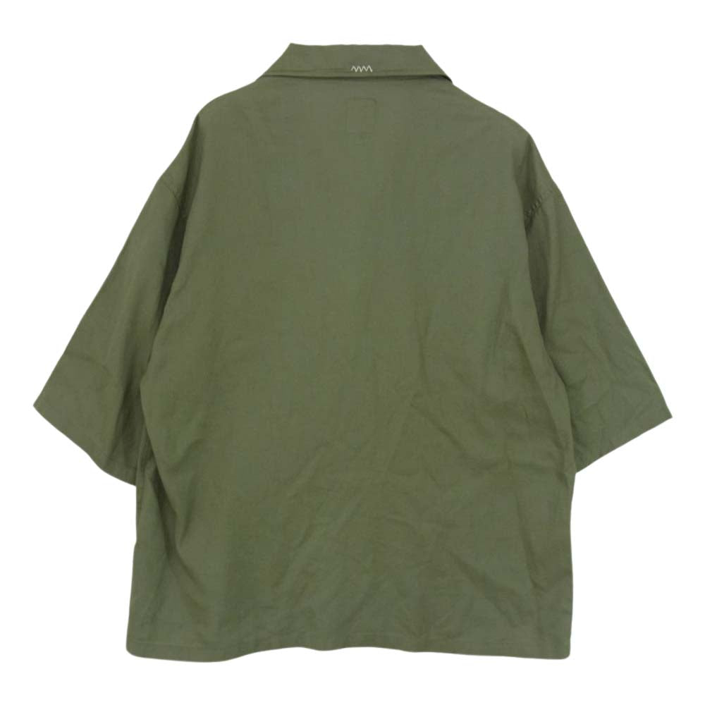 VISVIM ビズビム 19SS 0119105011017 CORNET SHIRT S/S コルネット オープンカラー 半袖 シャツ  グリーン系 3【中古】