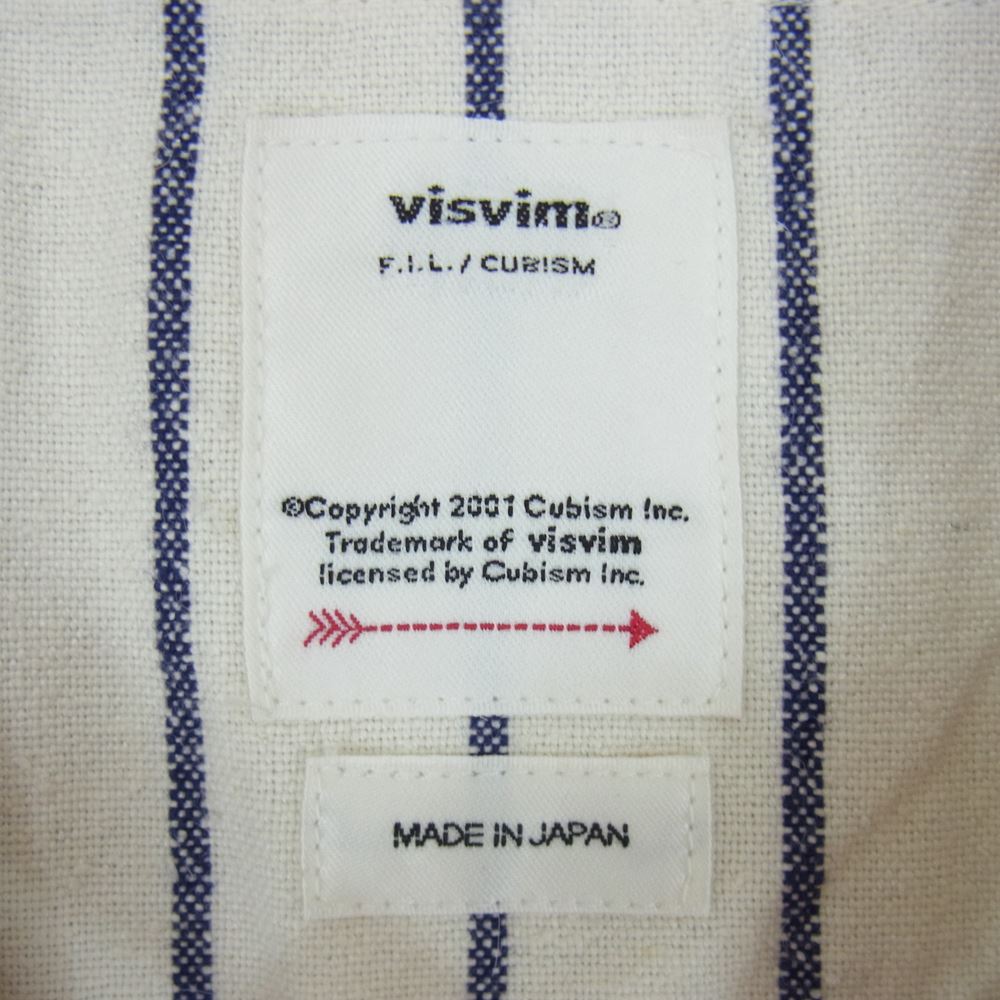 VISVIM ビズビム 19SS 0119105011013 DUGOUT SHIRT L/S ダグアウト ベースボール シャツ 長袖  オフホワイト系 4【中古】