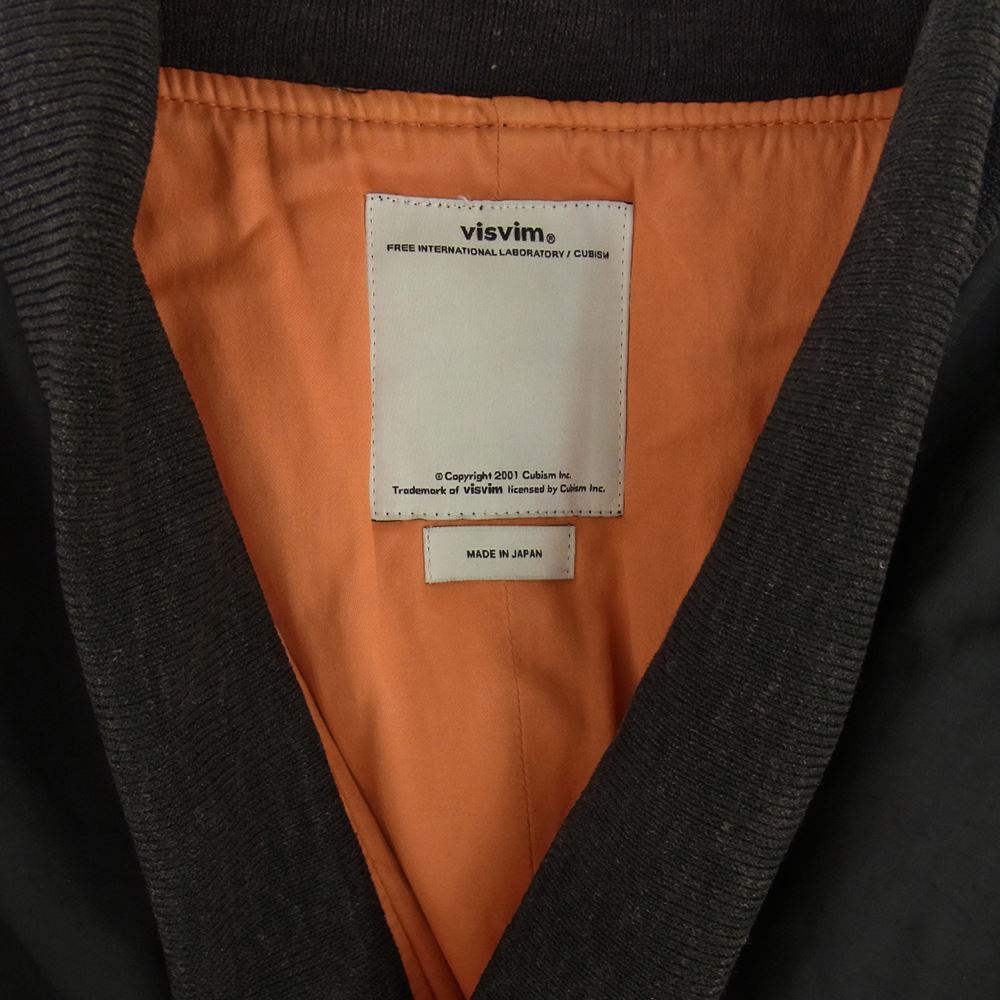 VISVIM ビズビム 17AW 0117205013003 SANJURO KIMONO DOWN JKT サンジュウロウ キモノ ダウン ジャケット ブラック系 3【中古】