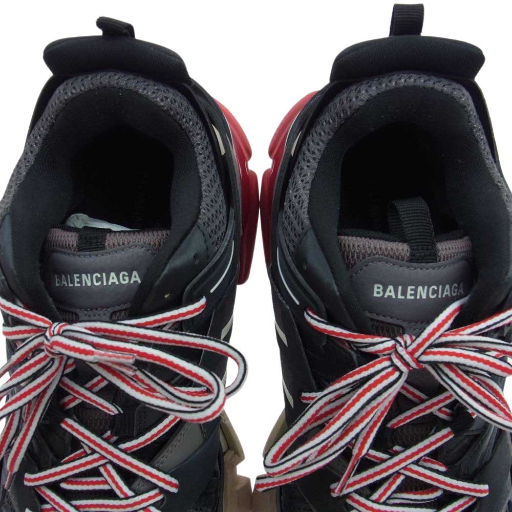 BALENCIAGA バレンシアガ 542023 TRACK TRAINER トラック トレーナー ダッド シューズ スニーカー ダークグレー系 ブラック系 レッド系 27.5cm【中古】