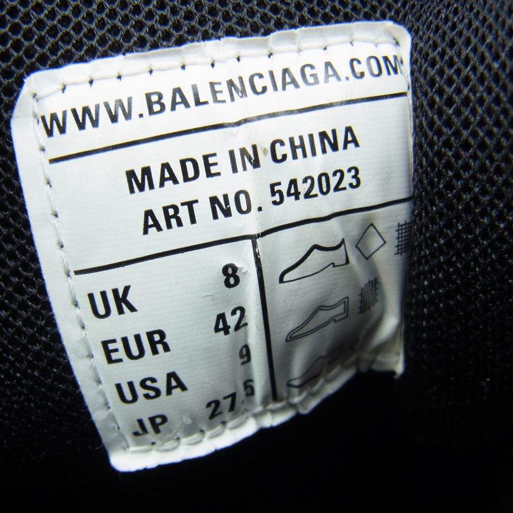 BALENCIAGA バレンシアガ 542023 TRACK TRAINER トラック トレーナー ダッド シューズ スニーカー ダークグレー系 ブラック系 レッド系 27.5cm【中古】