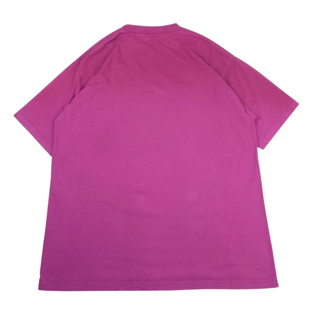 BALENCIAGA バレンシアガ 22SS 641655 TMVA9 AUTHENTIC オーセンティック ロゴ 刺繍 Tシャツ 半袖 ピンク系 M【中古】