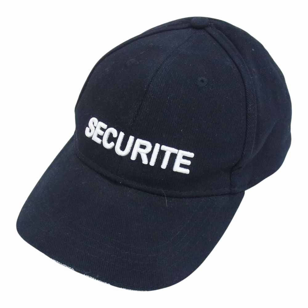 VETEMENTS ヴェトモン 17SS MSS17VR5　 SECURITE CAP セキュリティー キャップ ブラック系【中古】