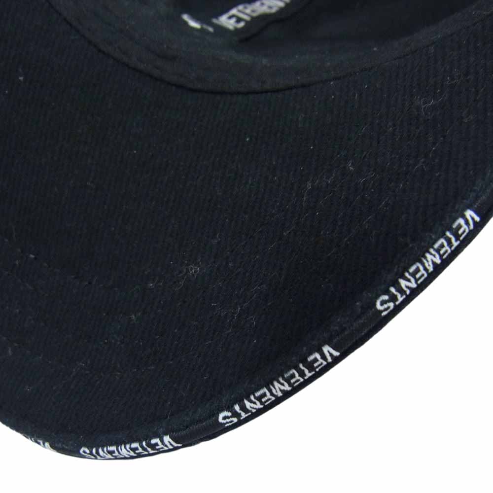 VETEMENTS ヴェトモン 17SS MSS17VR5　 SECURITE CAP セキュリティー キャップ ブラック系【中古】