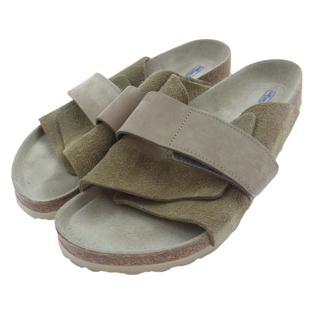 BIRKENSTOCK ビルケンシュトック 1019205 KYOTO SFB キョウト ヌバック スエード サンダル ベージュ系【中古】