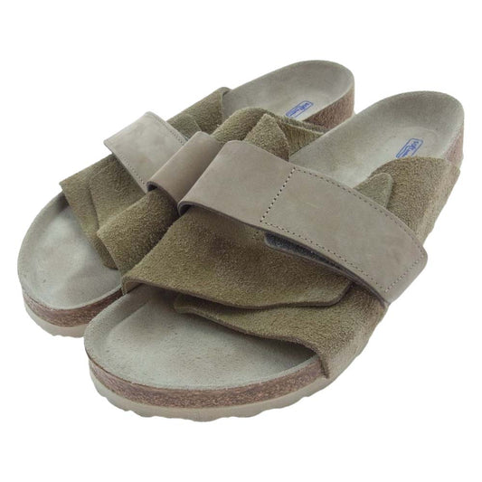 BIRKENSTOCK ビルケンシュトック 1019205 KYOTO SFB キョウト ヌバック スエード サンダル ベージュ系【中古】