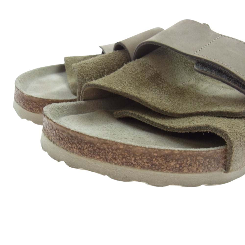 BIRKENSTOCK ビルケンシュトック 1019205 KYOTO SFB キョウト ヌバック スエード サンダル ベージュ系【中古】