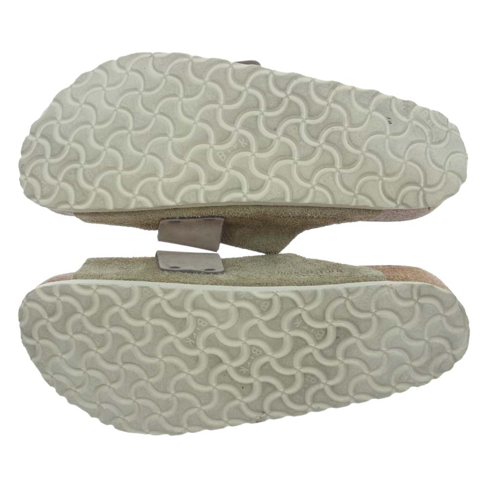 BIRKENSTOCK ビルケンシュトック 1019205 KYOTO SFB キョウト ヌバック スエード サンダル ベージュ系【中古】