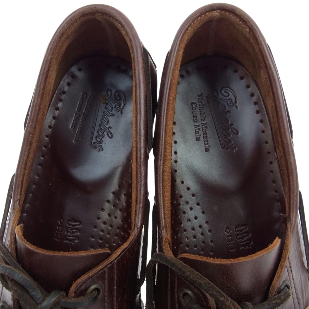 Paraboot パラブーツ 780001 BARTH バース デッキ シューズ  ブラウン系 UK8【中古】