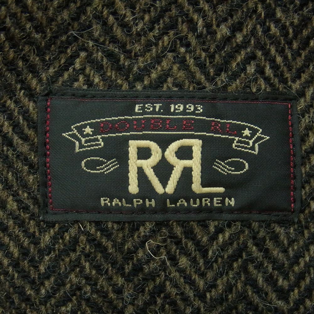 RRL ダブルアールエル 肩切替え ツイード ジャケット マカオ製 ダークブラウン系 M【中古】
