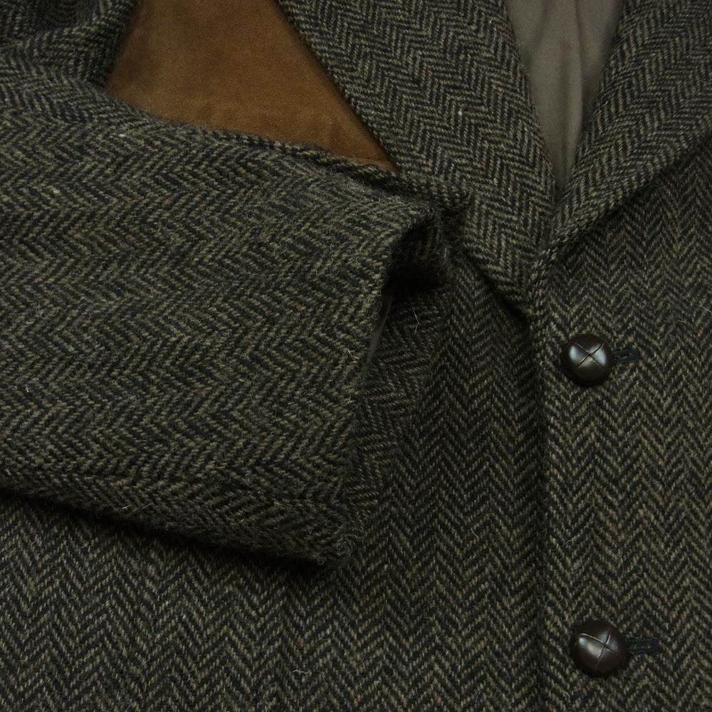 RRL ダブルアールエル 肩切替え ツイード ジャケット マカオ製 ダークブラウン系 M【中古】