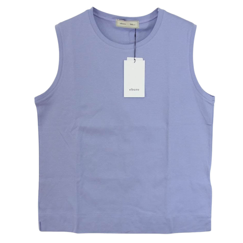 エブール 9910900195 Ron Herman別注 Organic Cotton Ponte Sleeveless Top ロンハーマン ノースリーブ カットソー パープル系 38【新古品】【未使用】【中古】