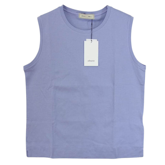 エブール 9910900195 Ron Herman別注 Organic Cotton Ponte Sleeveless Top ロンハーマン ノースリーブ カットソー パープル系 38【新古品】【未使用】【中古】