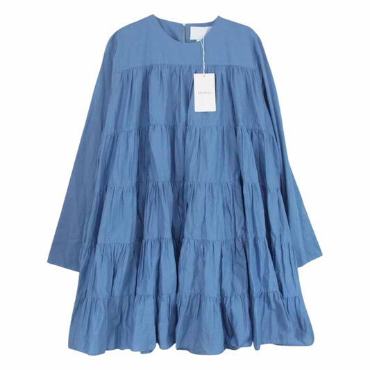 マーレット 23SS  Slate Blue ソリマン ワンピース  ブルー系 L【新古品】【未使用】【中古】