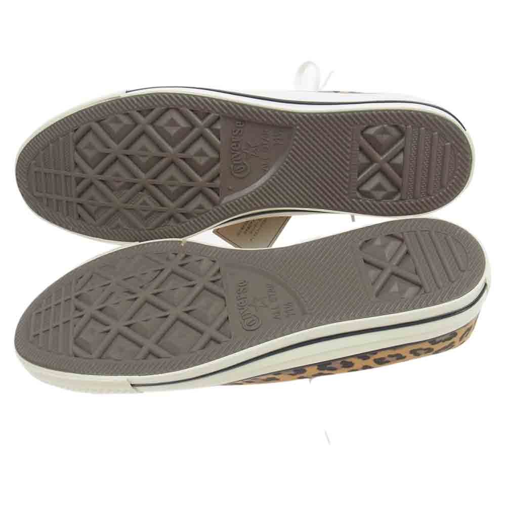 WACKO MARIA ワコマリア 1SD243 × CONVERSE コンバース ALL STAR オールスター レオパード ローカット スニーカー マルチカラー系 30cm【新古品】【未使用】【中古】