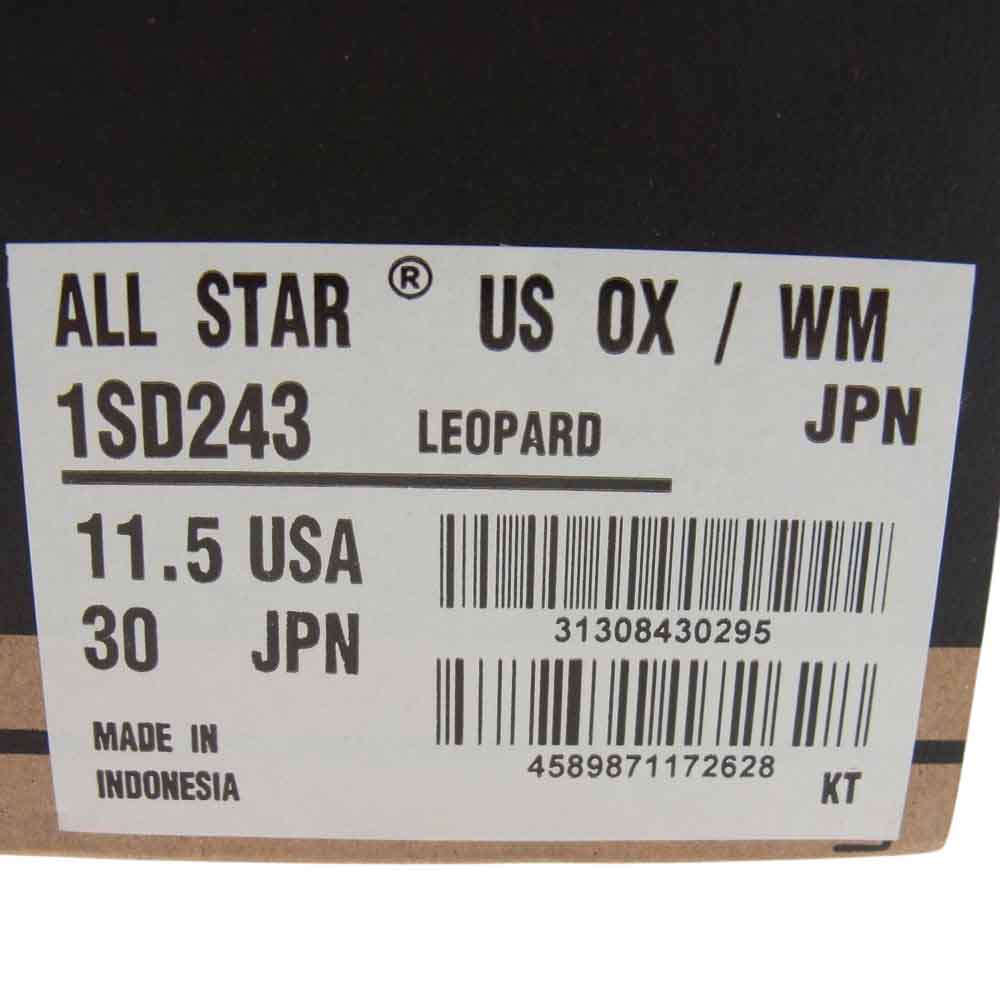 WACKO MARIA ワコマリア 1SD243 × CONVERSE コンバース ALL STAR オールスター レオパード ローカット スニーカー マルチカラー系 30cm【新古品】【未使用】【中古】