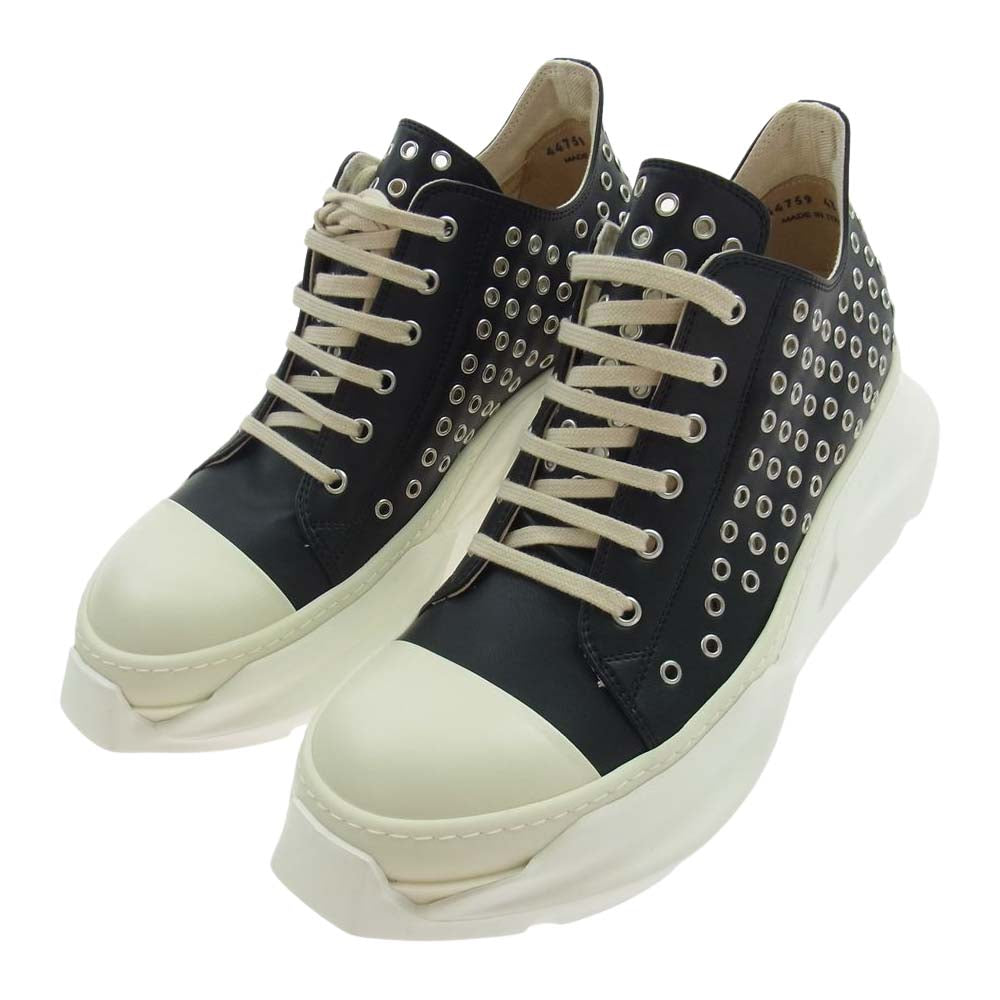 Rick Owens リックオウエンス  DU01C6842  DRKSHDW VLES2 ABSTRACT LOW Sneakers ダークシャドウ ハイカット スニーカー ブラック系 43【新古品】【未使用】【中古】