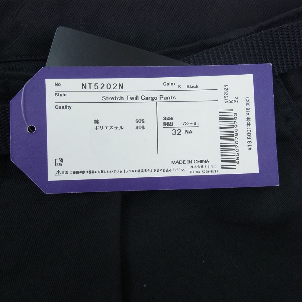 THE NORTH FACE ノースフェイス NT5202N PURPLE LABEL パープルレーベル Stretch Twill Cargo Pants カーゴ パンツ ブラック系 32【極上美品】【中古】