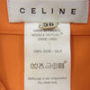 CELINE セリーヌ シルク100％ 袖フレア ブラウス シャツ オレンジ系 38【中古】