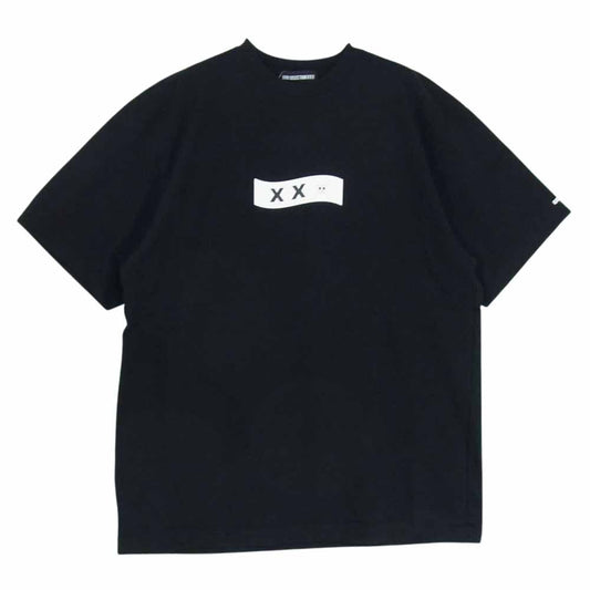 GOD SELECTION XXX ゴッドセレクション 21SS GX-S21-OPST-04 × ONE PIECE ワンピース エース＆ルフィ 頂上決戦プリント 半袖 Tシャツ ブラック系 L【美品】【中古】
