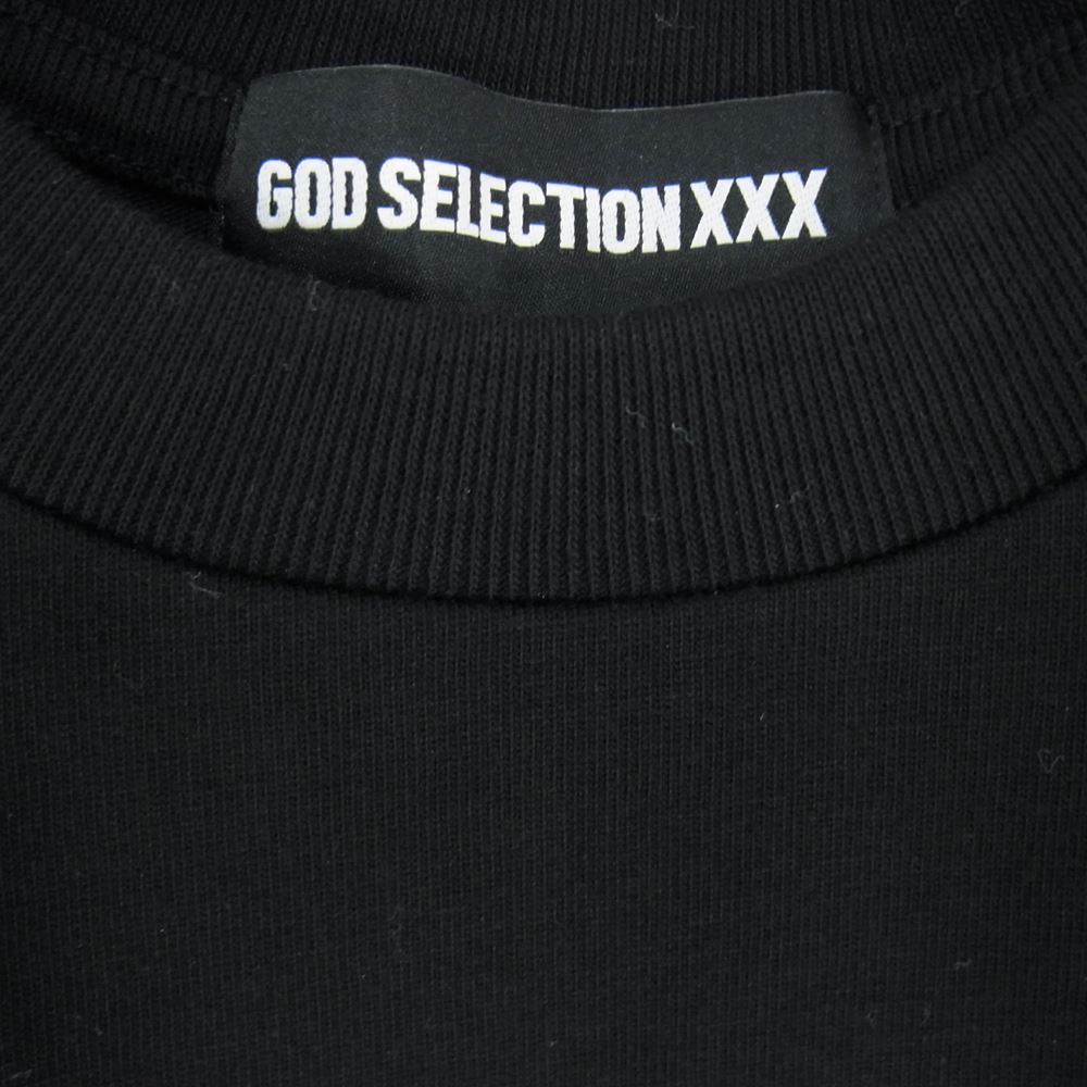 GOD SELECTION XXX ゴッドセレクション 21SS GX-S21-OPST-04 × ONE PIECE ワンピース エース＆ルフィ 頂上決戦プリント 半袖 Tシャツ ブラック系 L【美品】【中古】