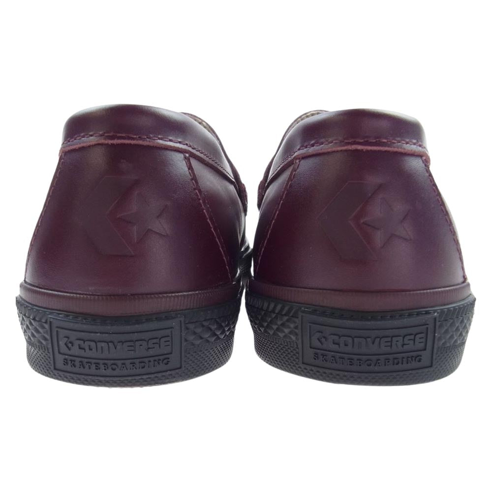 CONVERSE コンバース 1SD207 × Toya Horiuchi トウヤ ホリウチ SKCS Loafer SK + CS ローファー スニーカー ワインレッド系 26.5cm【新古品】【未使用】【中古】
