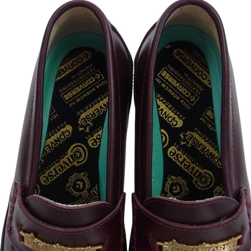 CONVERSE コンバース 1SD207 × Toya Horiuchi トウヤ ホリウチ SKCS Loafer SK + CS ローファー スニーカー ワインレッド系 26.5cm【新古品】【未使用】【中古】