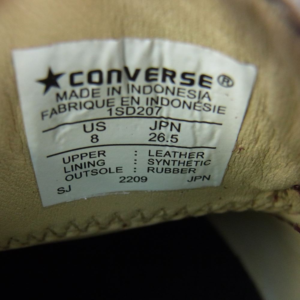 CONVERSE コンバース 1SD207 × Toya Horiuchi トウヤ ホリウチ SKCS Loafer SK + CS ローファー スニーカー ワインレッド系 26.5cm【新古品】【未使用】【中古】