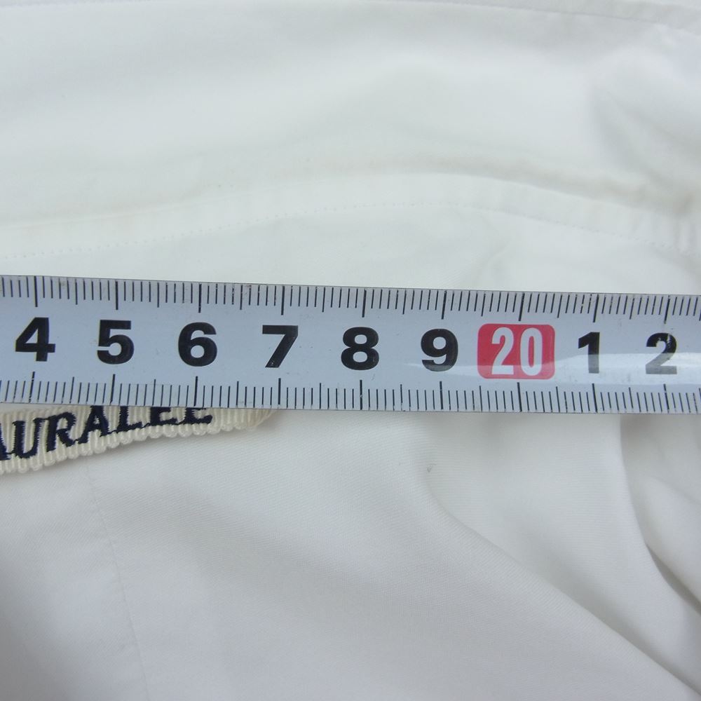 AURALEE オーラリー 22SS  A22SS01TN WASHED FINX TWILL SHIRTS  ツイル 長袖 シャツ ホワイト系 5【中古】