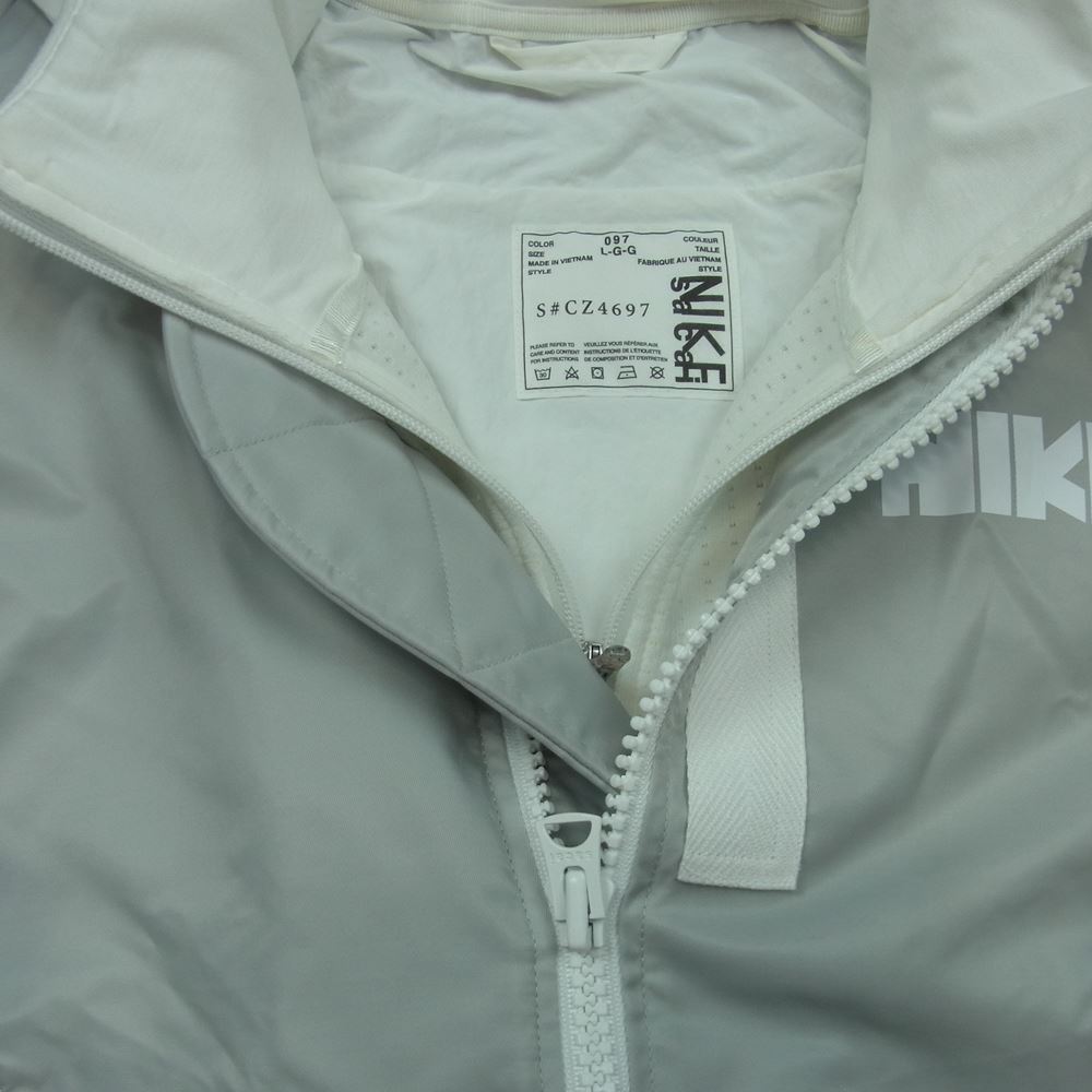 Sacai サカイ 20AW CZ4697-097 ナイキ NRG LAYERED JKT レイヤード ボンバー ジャケット ベトナム製 グレー系 ホワイト系 L【中古】