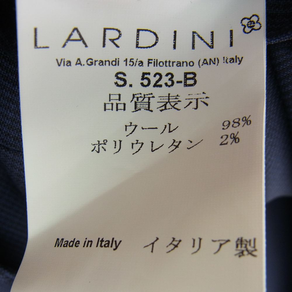 LARDINI ラルディーニ JM031AQ イタリア製 3B ブートニエール付き EASY WEAR パッカブル セットアップ スーツ ネイビー系 42【極上美品】【中古】