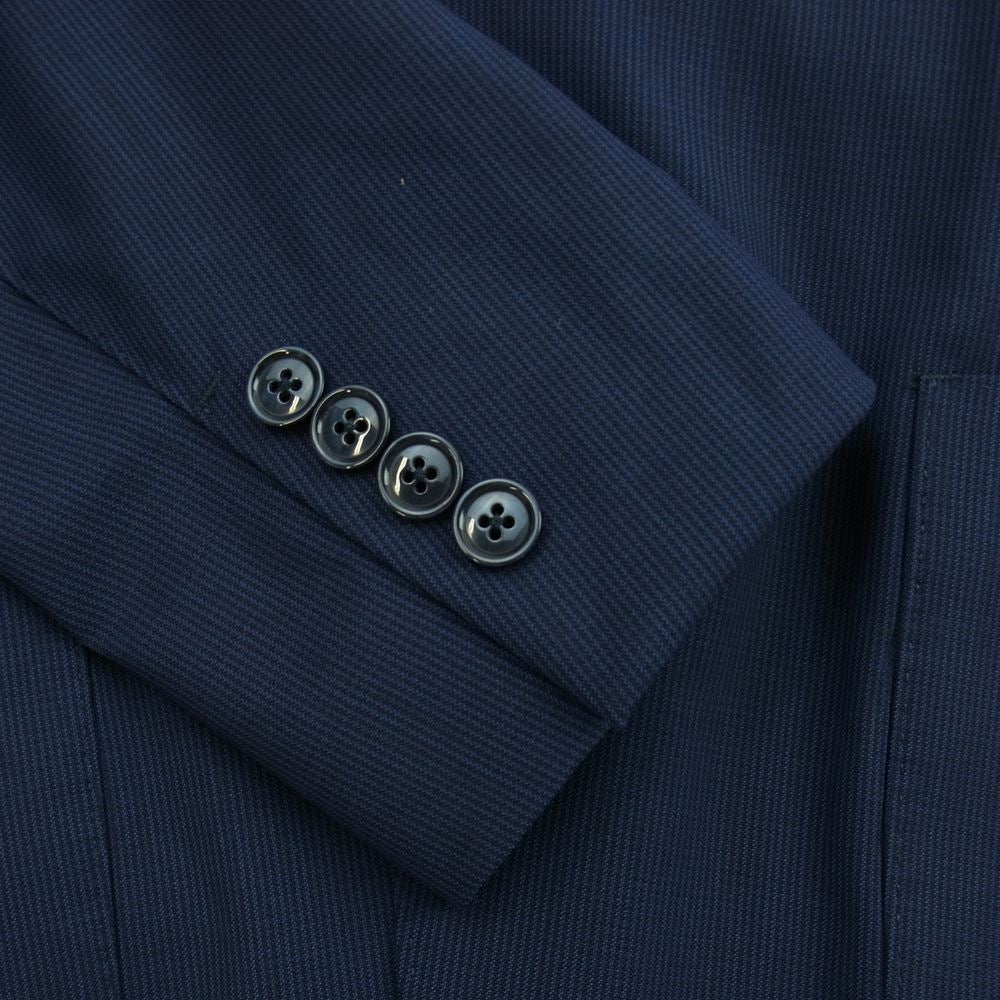 LARDINI ラルディーニ JM031AQ イタリア製 3B ブートニエール付き EASY WEAR パッカブル セットアップ スーツ ネイビー系 42【極上美品】【中古】