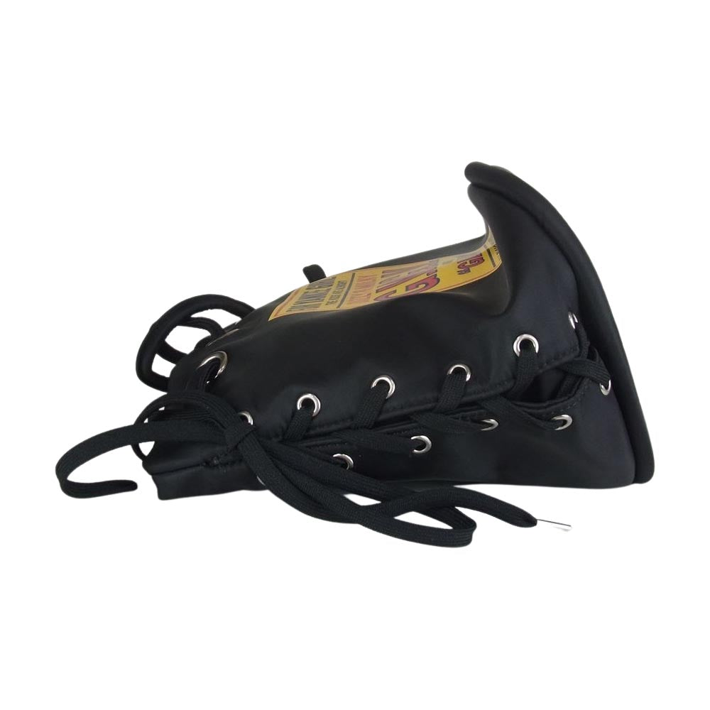 HYSTERIC GLAMOUR ヒステリックグラマー GV1835001 G.V.G.V ジーヴィージーヴィー LACE UP BUCKET BAG 巾着 プリント バッグ ブラック系【新古品】【未使用】【中古】