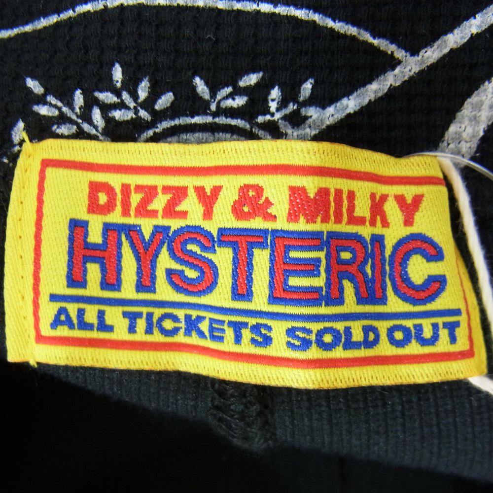 HYSTERIC GLAMOUR ヒステリックグラマー 01213CP02 HYS’S BANDANA バンダナ 総柄 スウェット パンツ ブラック系 FREE【新古品】【未使用】【中古】