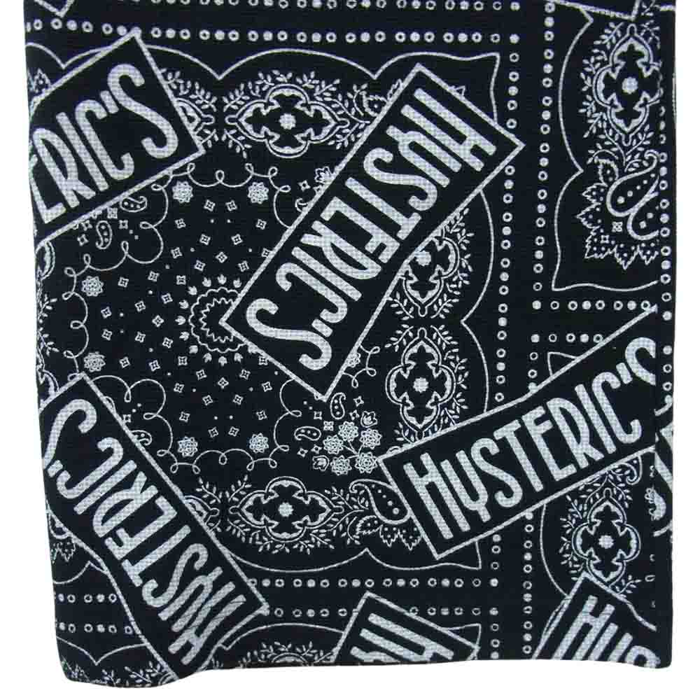 HYSTERIC GLAMOUR ヒステリックグラマー 01213CP02 HYS’S BANDANA バンダナ 総柄 スウェット パンツ ブラック系 FREE【新古品】【未使用】【中古】