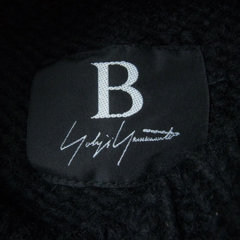 Yohji Yamamoto ヨウジヤマモト B ビー NR-K52-188 ハイネック クロップド丈 ニット セーター ブラック系 2【美品】【中古】