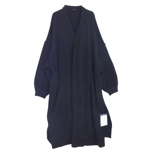 Y's Yohji Yamamoto ワイズ ヨウジヤマモト YE-K17-582-2 セーフティーピン ロング ウール カーディガン ブラック系 2【美品】【中古】