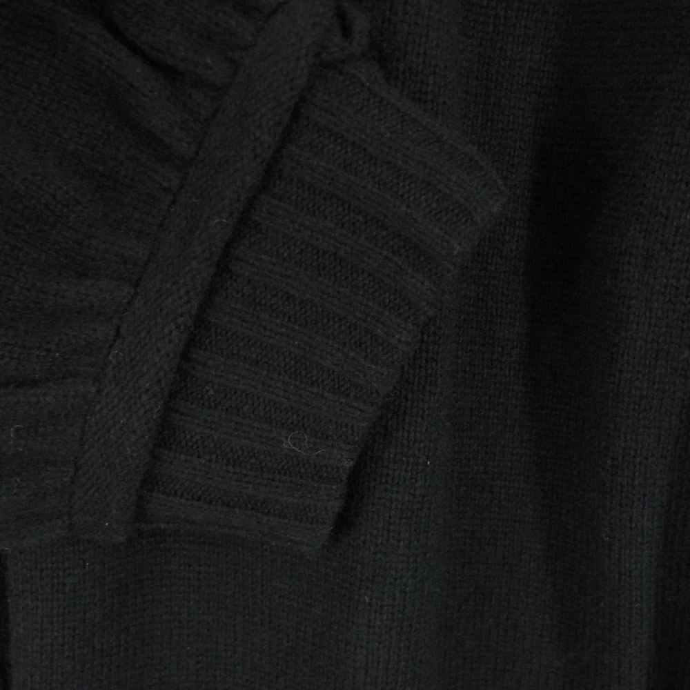 Y's Yohji Yamamoto ワイズ ヨウジヤマモト YE-K17-582-2 セーフティーピン ロング ウール カーディガン ブラック系 2【美品】【中古】