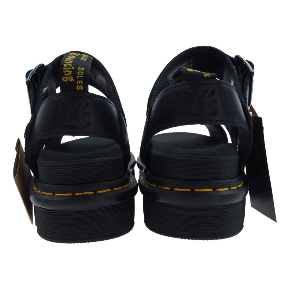Y's Yohji Yamamoto ワイズ ヨウジヤマモト × Dr.Martens ドクター マーチン GRYPHON シャークソール サンダル  ブラック系 UK5【新古品】【未使用】【中古】